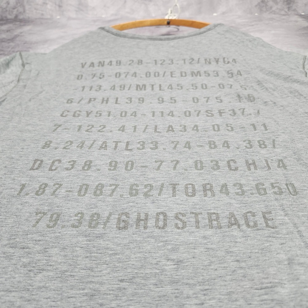 Lululemon Ghost Race Running T Shirt Mens XL Heather Grey Graphic Tech